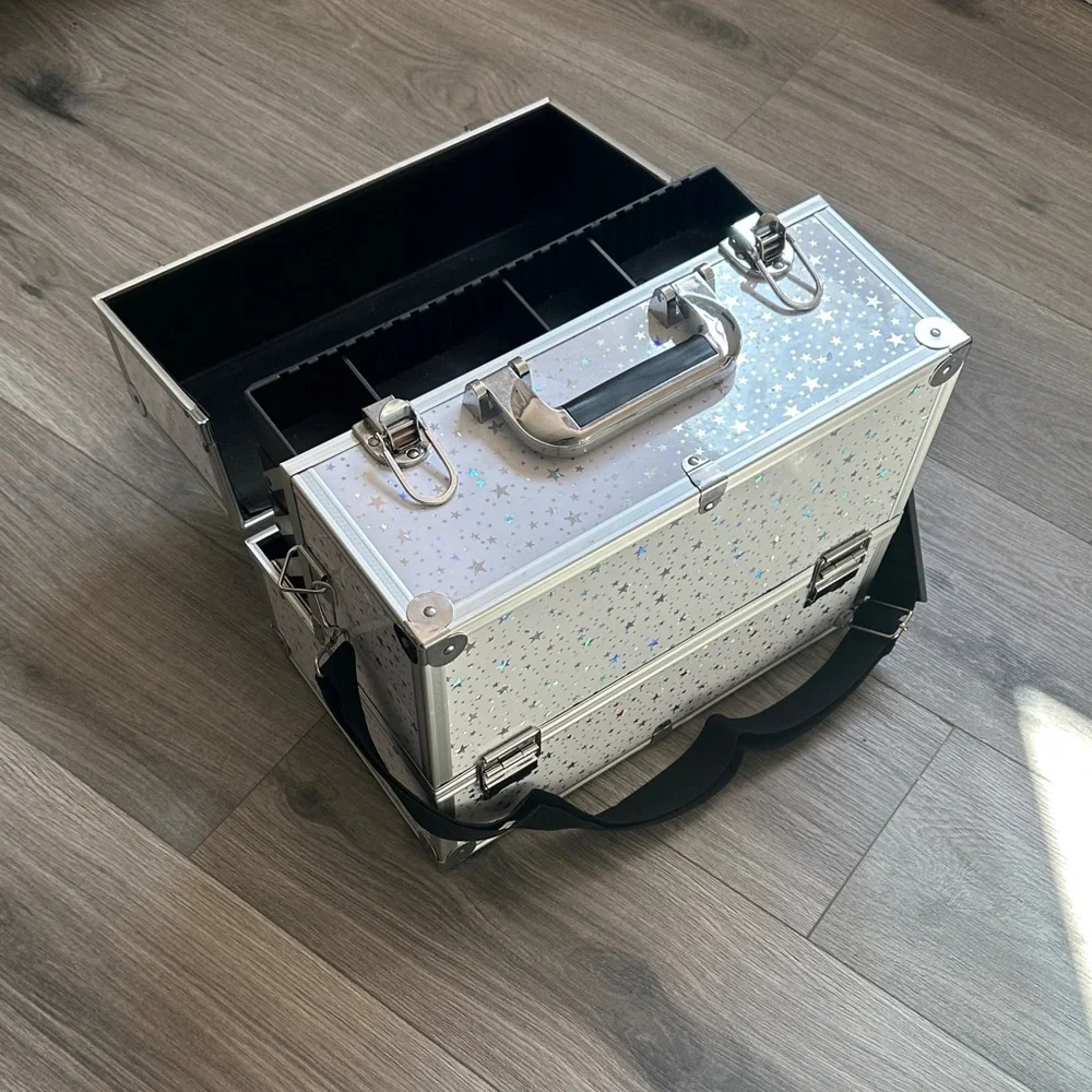 Holographic Star Makeup Train Case - Joliegrace